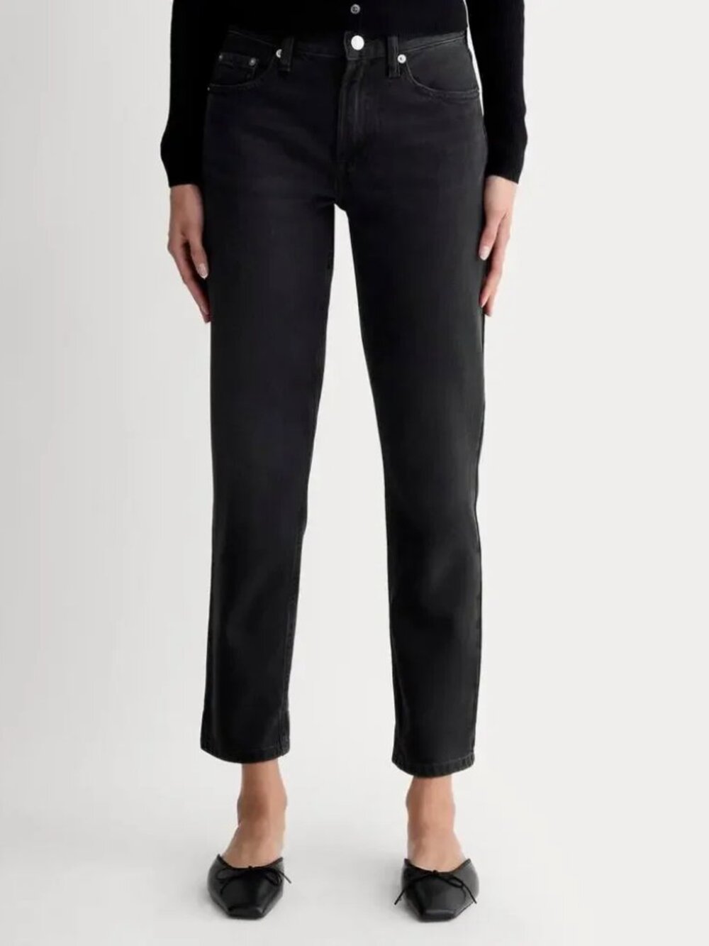 EVERLANE The Super-Soft Relaxed Jean, Stormy, Size 23